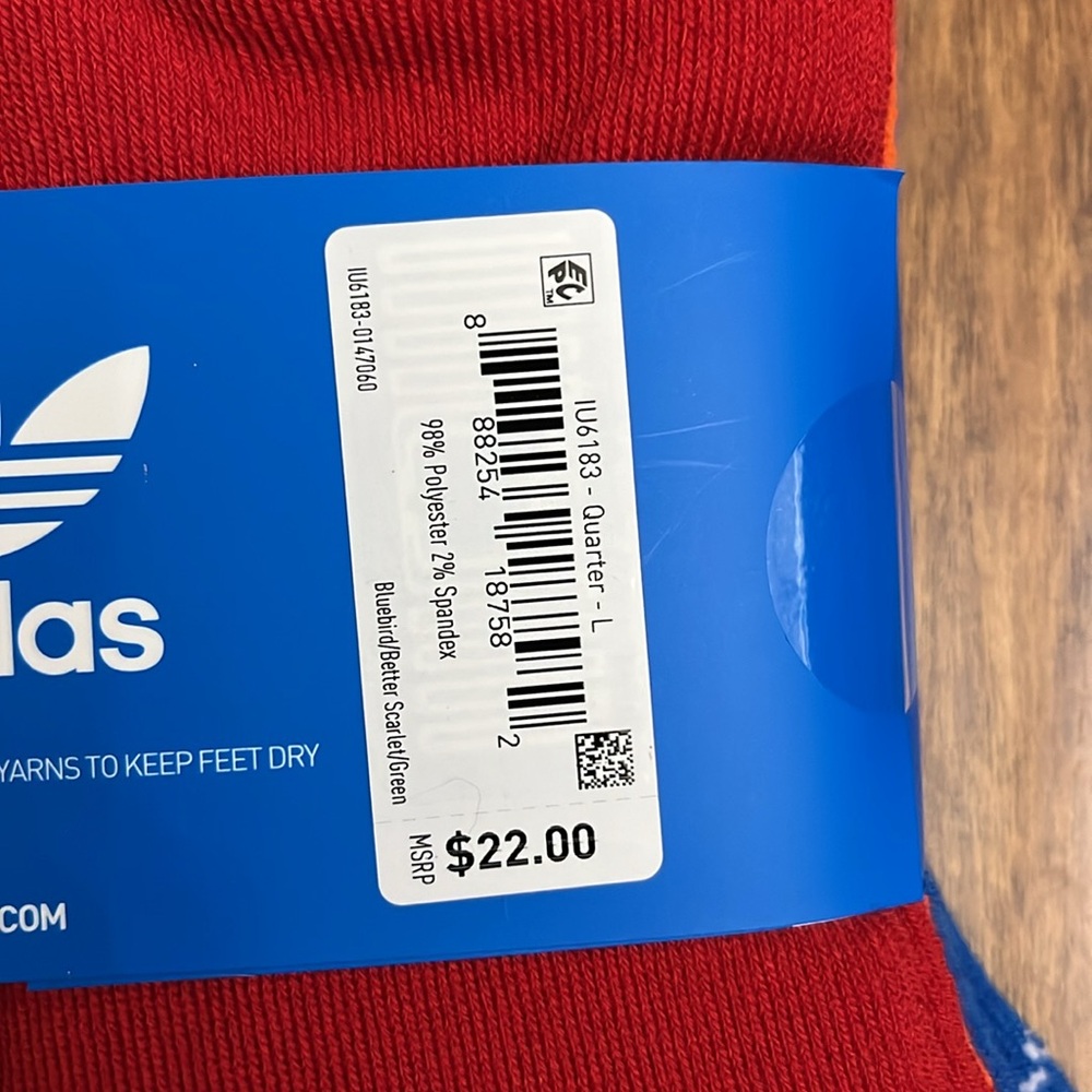 Adidas Originals Quarter Multi Sport Socks 6 Pack - Picture 15 of 17